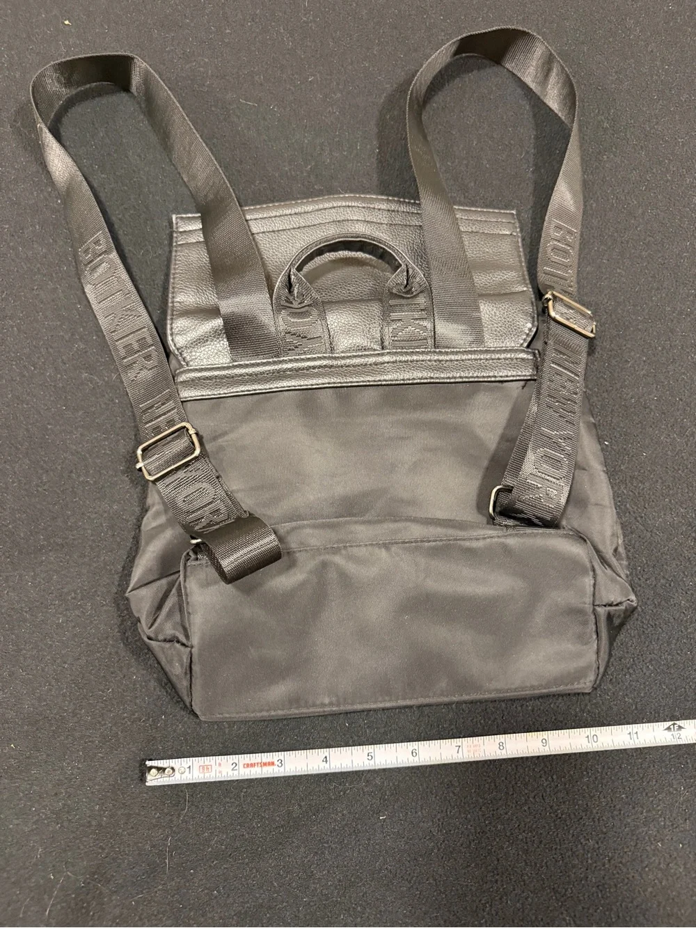 Botkier Black Nylon & Leather Convertible Pack